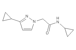 N-cyclopropyl-2-(3-cyclopropylpyrazol-1-yl)acetamide