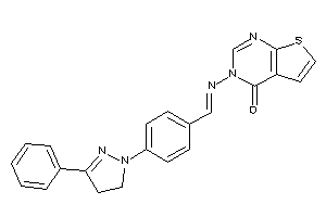 3-[[4-(3-phenyl-2-pyrazolin-1-yl)benzylidene]amino]thieno[2,3-d]pyrimidin-4-one