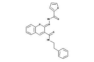 2-(2-furoylhydrazono)-N-phenethyl-chromene-3-carboxamide
