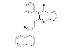 2-[[2-(3,4-dihydro-2H-quinolin-1-yl)-2-keto-ethyl]thio]-3-phenyl-6,7-dihydrothieno[3,2-d]pyrimidin-4-one