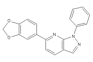 Image of 6-(1,3-benzodioxol-5-yl)-1-phenyl-pyrazolo[3,4-b]pyridine