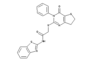 Image of N-(1,3-benzothiazol-2-yl)-2-[(4-keto-3-phenyl-6,7-dihydrothieno[3,2-d]pyrimidin-2-yl)thio]acetamide