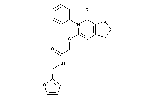 Image of N-(2-furfuryl)-2-[(4-keto-3-phenyl-6,7-dihydrothieno[3,2-d]pyrimidin-2-yl)thio]acetamide