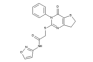 Image of N-isoxazol-3-yl-2-[(4-keto-3-phenyl-6,7-dihydrothieno[3,2-d]pyrimidin-2-yl)thio]acetamide