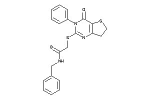 Image of N-benzyl-2-[(4-keto-3-phenyl-6,7-dihydrothieno[3,2-d]pyrimidin-2-yl)thio]acetamide