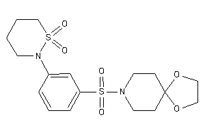 2-[3-(1,4-dioxa-8-azaspiro[4.5]decan-8-ylsulfonyl)phenyl]thiazinane 1,1-dioxide