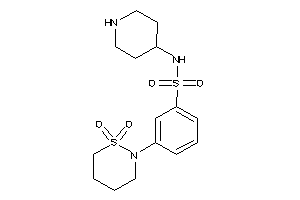 3-(1,1-diketothiazinan-2-yl)-N-(4-piperidyl)benzenesulfonamide