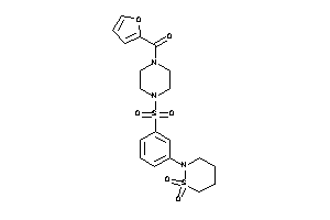 [4-[3-(1,1-diketothiazinan-2-yl)phenyl]sulfonylpiperazino]-(2-furyl)methanone