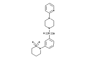 2-[3-[4-(2-pyridyl)piperazino]sulfonylphenyl]thiazinane 1,1-dioxide