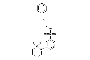 3-(1,1-diketothiazinan-2-yl)-N-(2-phenoxyethyl)benzenesulfonamide