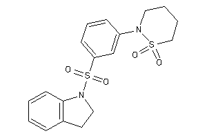 2-(3-indolin-1-ylsulfonylphenyl)thiazinane 1,1-dioxide