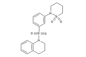 2-[3-(3,4-dihydro-2H-quinolin-1-ylsulfonyl)phenyl]thiazinane 1,1-dioxide