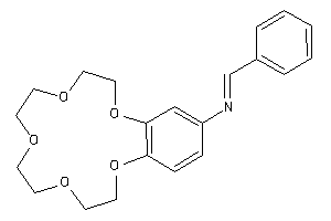 Image of Benzal(2,5,8,11,14-pentaoxabicyclo[13.4.0]nonadeca-1(15),16,18-trien-17-yl)amine