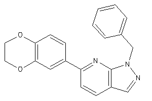 1-benzyl-6-(2,3-dihydro-1,4-benzodioxin-7-yl)pyrazolo[3,4-b]pyridine