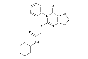N-cyclohexyl-2-[(4-keto-3-phenyl-6,7-dihydrothieno[3,2-d]pyrimidin-2-yl)thio]acetamide