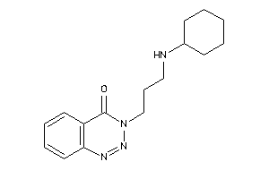 3-[3-(cyclohexylamino)propyl]-1,2,3-benzotriazin-4-one