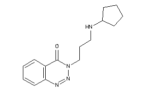 3-[3-(cyclopentylamino)propyl]-1,2,3-benzotriazin-4-one