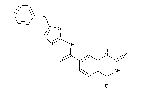 N-(5-benzylthiazol-2-yl)-4-keto-2-thioxo-1H-quinazoline-7-carboxamide