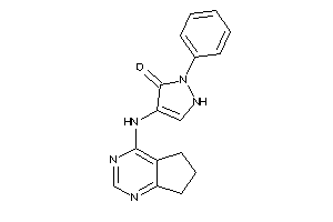 Image of 4-(6,7-dihydro-5H-cyclopenta[d]pyrimidin-4-ylamino)-2-phenyl-3-pyrazolin-3-one