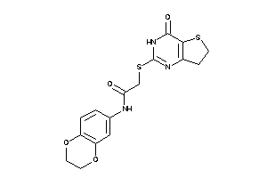 Image of N-(2,3-dihydro-1,4-benzodioxin-6-yl)-2-[(4-keto-6,7-dihydro-3H-thieno[3,2-d]pyrimidin-2-yl)thio]acetamide