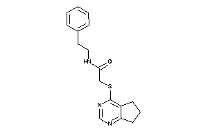 2-(6,7-dihydro-5H-cyclopenta[d]pyrimidin-4-ylthio)-N-phenethyl-acetamide