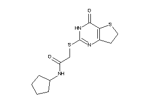 N-cyclopentyl-2-[(4-keto-6,7-dihydro-3H-thieno[3,2-d]pyrimidin-2-yl)thio]acetamide
