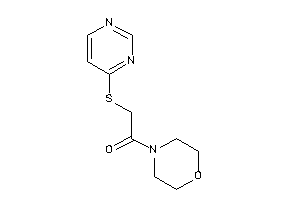 1-morpholino-2-(4-pyrimidylthio)ethanone