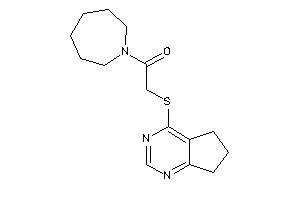 Image of 1-(azepan-1-yl)-2-(6,7-dihydro-5H-cyclopenta[d]pyrimidin-4-ylthio)ethanone