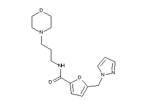 N-(3-morpholinopropyl)-5-(pyrazol-1-ylmethyl)-2-furamide