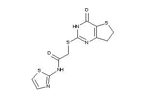 2-[(4-keto-6,7-dihydro-3H-thieno[3,2-d]pyrimidin-2-yl)thio]-N-thiazol-2-yl-acetamide