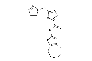 5-(pyrazol-1-ylmethyl)-N-(5,6,7,8-tetrahydro-4H-cyclohepta[b]thiophen-2-yl)-2-furamide