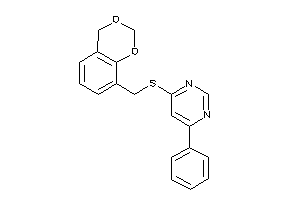 4-(4H-1,3-benzodioxin-8-ylmethylthio)-6-phenyl-pyrimidine