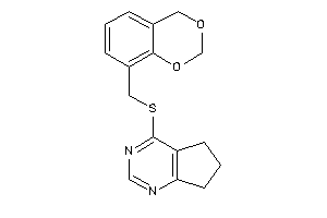 4-(4H-1,3-benzodioxin-8-ylmethylthio)-6,7-dihydro-5H-cyclopenta[d]pyrimidine