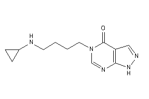 5-[4-(cyclopropylamino)butyl]-1H-pyrazolo[3,4-d]pyrimidin-4-one