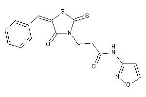 3-(5-benzal-4-keto-2-thioxo-thiazolidin-3-yl)-N-isoxazol-3-yl-propionamide