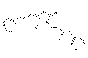 3-(5-cinnamylidene-4-keto-2-thioxo-thiazolidin-3-yl)-N-phenyl-propionamide