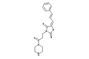 5-cinnamylidene-3-(3-keto-3-piperazino-propyl)-2-thioxo-thiazolidin-4-one