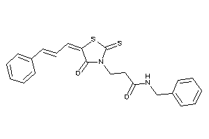 N-benzyl-3-(5-cinnamylidene-4-keto-2-thioxo-thiazolidin-3-yl)propionamide