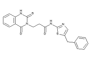 N-(5-benzylthiazol-2-yl)-3-(4-keto-2-thioxo-1H-quinazolin-3-yl)propionamide