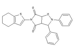2,3-diphenyl-5-(4,5,6,7-tetrahydrobenzothiophen-2-yl)-3a,6a-dihydro-3H-pyrrolo[3,4-d]isoxazole-4,6-quinone