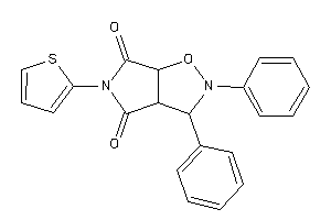 Image of 2,3-diphenyl-5-(2-thienyl)-3a,6a-dihydro-3H-pyrrolo[3,4-d]isoxazole-4,6-quinone