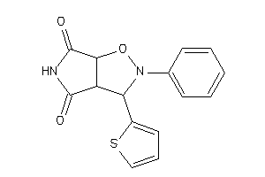 2-phenyl-3-(2-thienyl)-3a,6a-dihydro-3H-pyrrolo[3,4-d]isoxazole-4,6-quinone