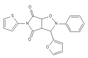 3-(2-furyl)-2-phenyl-5-(2-thienyl)-3a,6a-dihydro-3H-pyrrolo[3,4-d]isoxazole-4,6-quinone