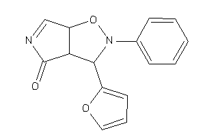 3-(2-furyl)-2-phenyl-3a,6a-dihydro-3H-pyrrolo[3,4-d]isoxazol-4-one