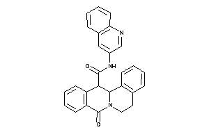 Image of 8-keto-N-(3-quinolyl)-5,6,13,13a-tetrahydroisoquinolino[3,2-a]isoquinoline-13-carboxamide