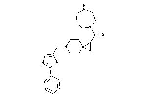 1,4-diazepan-1-yl-[6-[(2-phenylthiazol-5-yl)methyl]-6-azaspiro[2.5]octan-2-yl]methanone