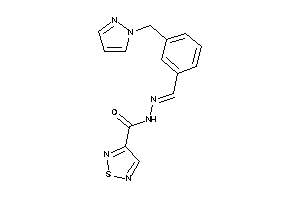 N-[[3-(pyrazol-1-ylmethyl)benzylidene]amino]-1,2,5-thiadiazole-3-carboxamide