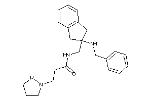N-[[2-(benzylamino)indan-2-yl]methyl]-3-isoxazolidin-2-yl-propionamide