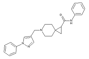 N-phenyl-6-[(1-phenylpyrazol-4-yl)methyl]-6-azaspiro[2.5]octane-2-carboxamide