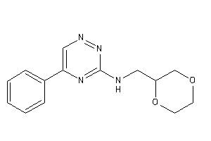 1,4-dioxan-2-ylmethyl-(5-phenyl-1,2,4-triazin-3-yl)amine